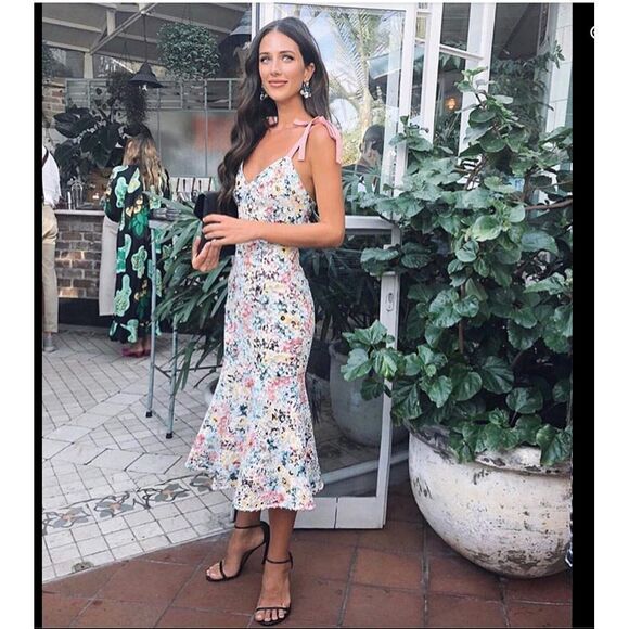 Talulah Bittersweet Flounce Midi Dress - Multi size‎ XL - Picture 1 of 13